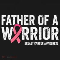Father Of A Warrior Father Breast Cancer Dad Mousepad thumb 1