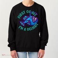 First Of All I'm A Delight Anglerfish Funny Fish Women's Sweatshirt thumb 0