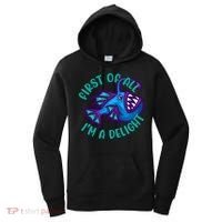 First Of All I'm A Delight Anglerfish Funny Fish Women's Hoodie thumb 0