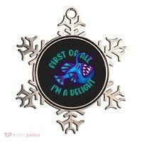 First Of All I'm A Delight Anglerfish Funny Fish Ornament thumb 0