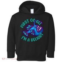 First Of All I'm A Delight Anglerfish Funny Fish Toddler Hoodie thumb 0