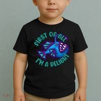 First Of All I'm A Delight Anglerfish Funny Fish Toddler T-Shirt thumb 2