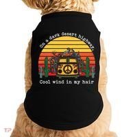 Funny On A Dark Desert Highway Retro 1 Doggie Tank thumb 0