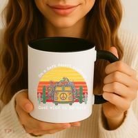 Funny On A Dark Desert Highway Retro 1 Coffee Mug thumb 3