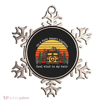Funny On A Dark Desert Highway Retro 1 Ornament