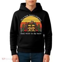 Funny On A Dark Desert Highway Retro 1 Kids Hoodie thumb 4