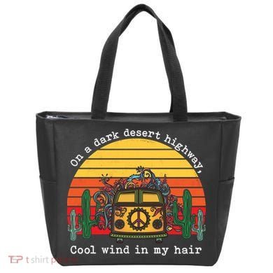 Funny On A Dark Desert Highway Retro 1 Tote Bag