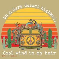 Funny On A Dark Desert Highway Retro 1 Mousepad thumb 1