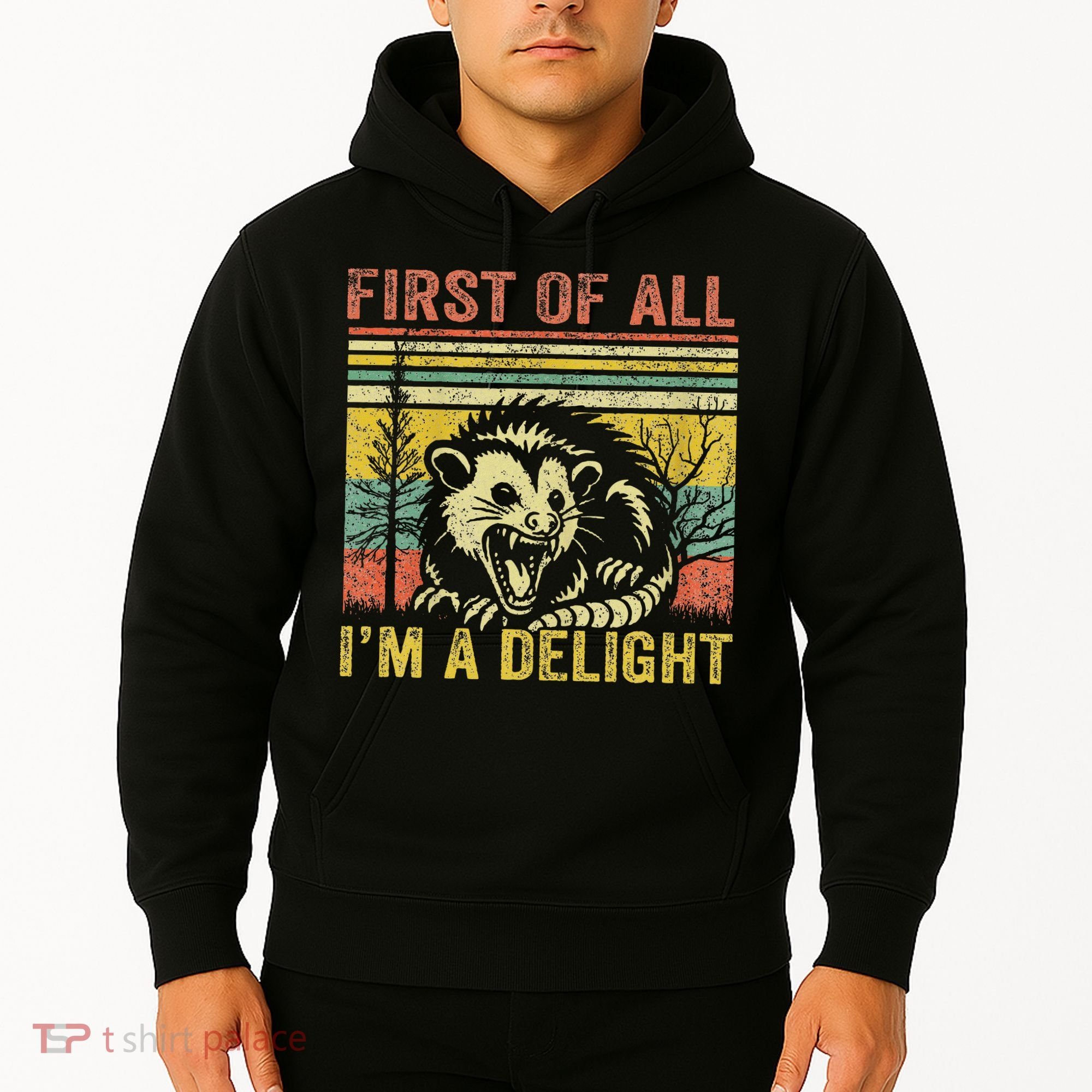 First Of All IM A Delight Funny Quote Hoodie