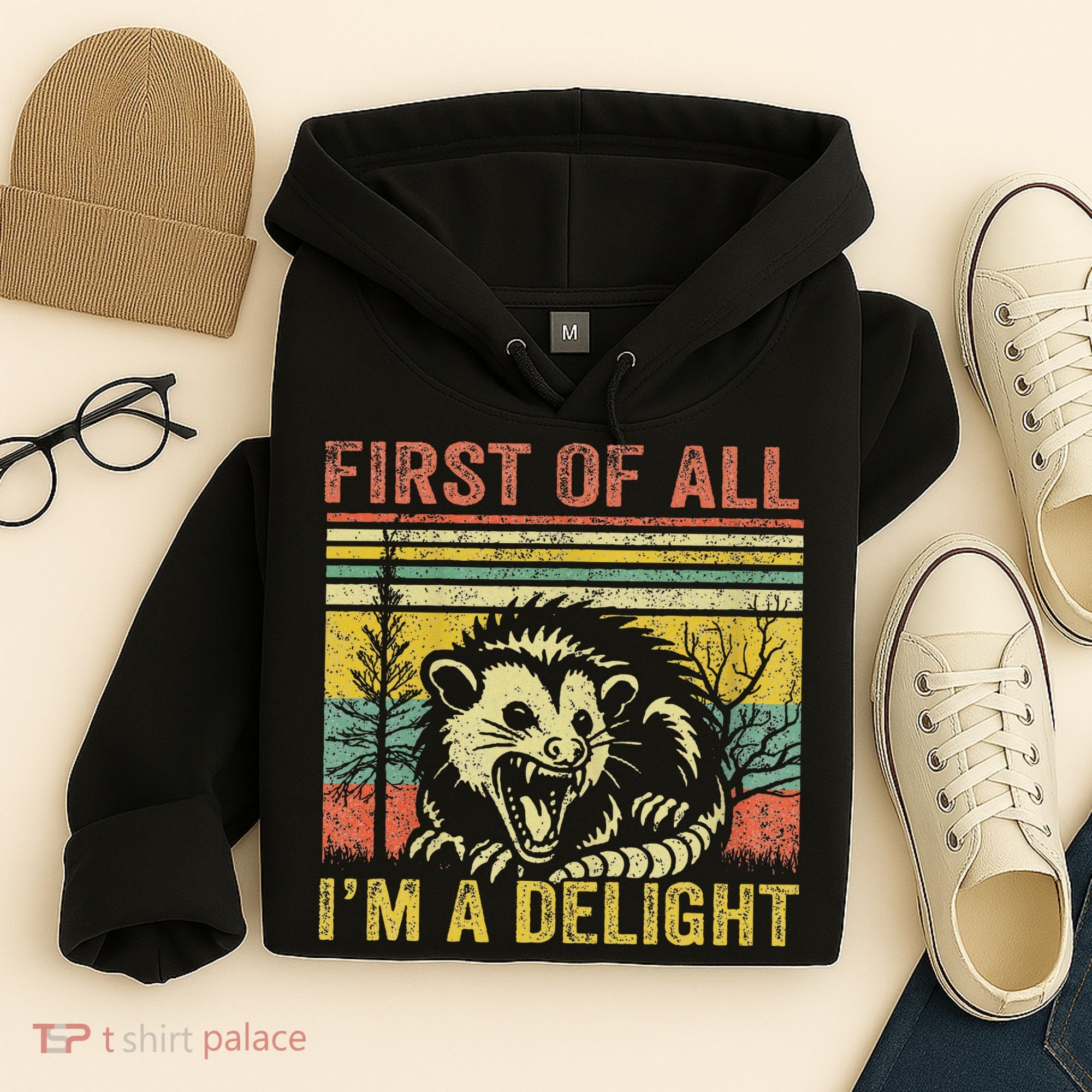 First Of All IM A Delight Funny Quote Hoodie