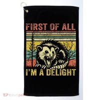 First Of All IM A Delight Funny Quote Golf Towel thumb 0