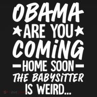 Funny Obama Are You Coming Home Babysitter Meme Tote Bag thumb 4