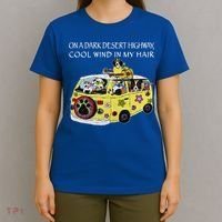 Funny On A Dark Desert Highway Dog Feel Cool Wind In My Hair Gift T-Shirt thumb 4
