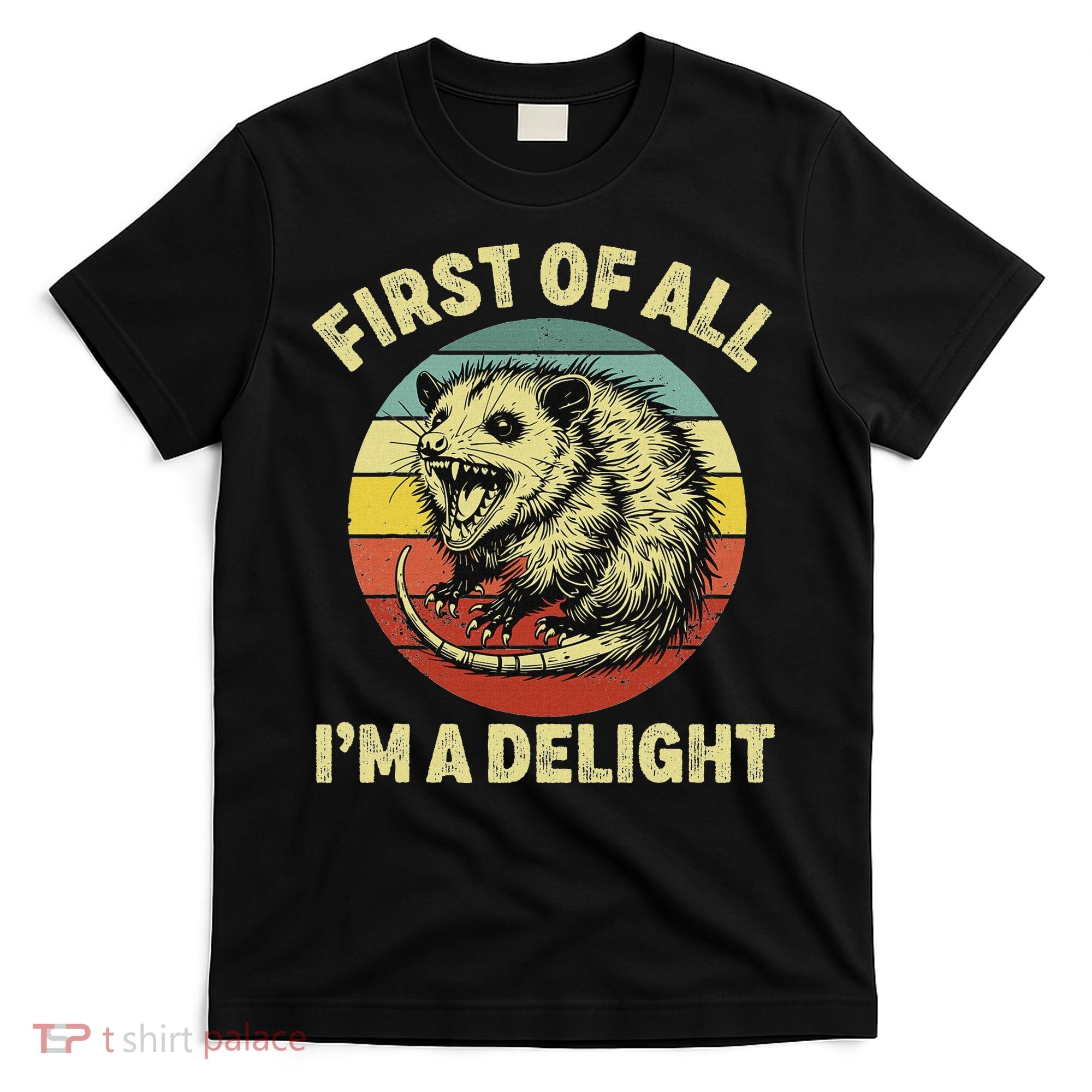 First Of All IM A Delight Women Funny Possum Opossum T-Shirt