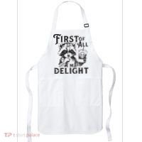 First Of All IM A Delight Funny Raccoon Apron thumb 0