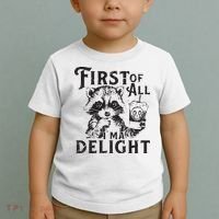 First Of All IM A Delight Funny Raccoon Toddler T-Shirt thumb 2