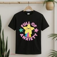 Full Of Anxiety Cute Kawaii Kawaii Goth Pastel Goth T-Shirt thumb 2