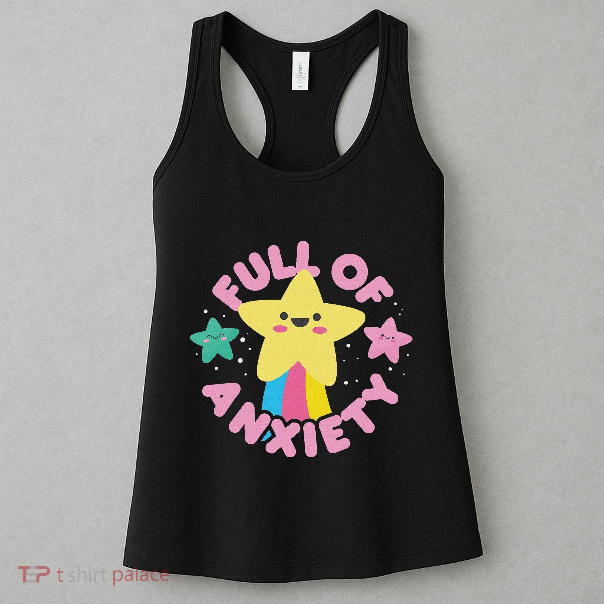 Full Of Anxiety Cute Kawaii Kawaii Goth Pastel Goth Women's Tank Top