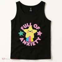 Full Of Anxiety Cute Kawaii Kawaii Goth Pastel Goth Tank Top thumb 2