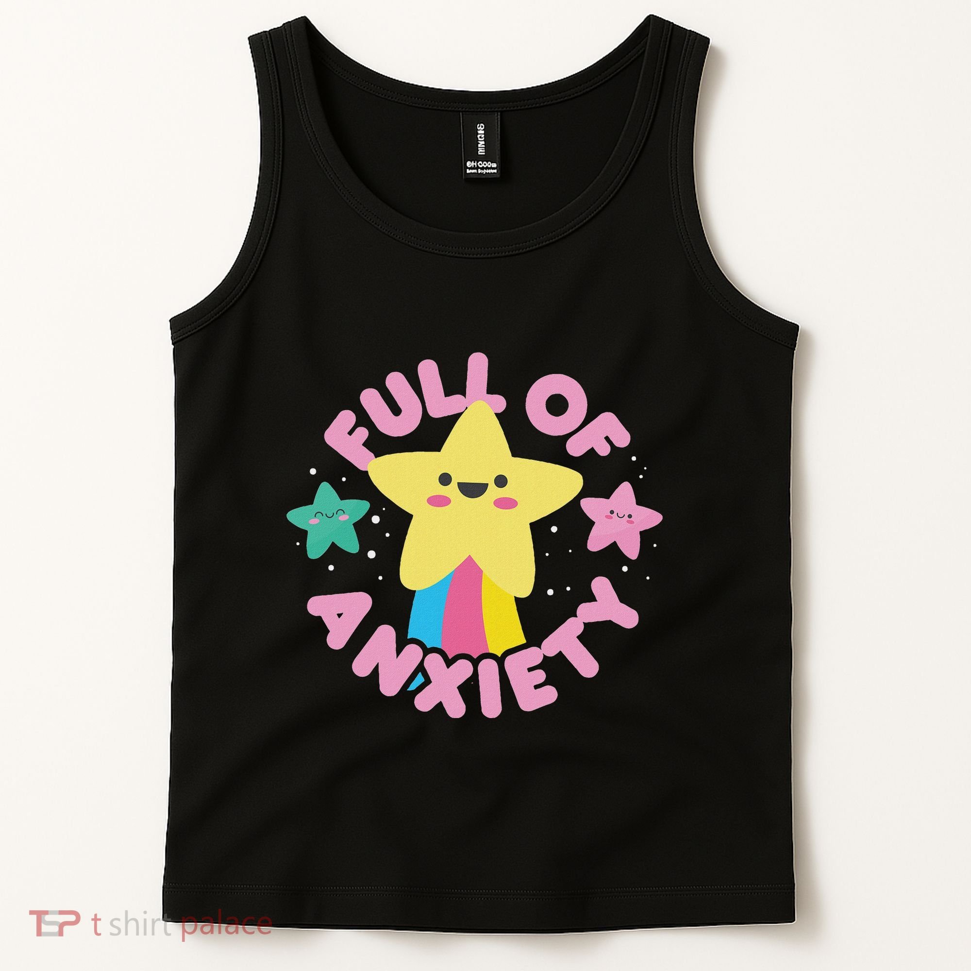 Full Of Anxiety Cute Kawaii Kawaii Goth Pastel Goth Tank Top
