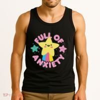 Full Of Anxiety Cute Kawaii Kawaii Goth Pastel Goth Tank Top thumb 3