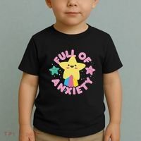 Full Of Anxiety Cute Kawaii Kawaii Goth Pastel Goth Toddler T-Shirt thumb 2
