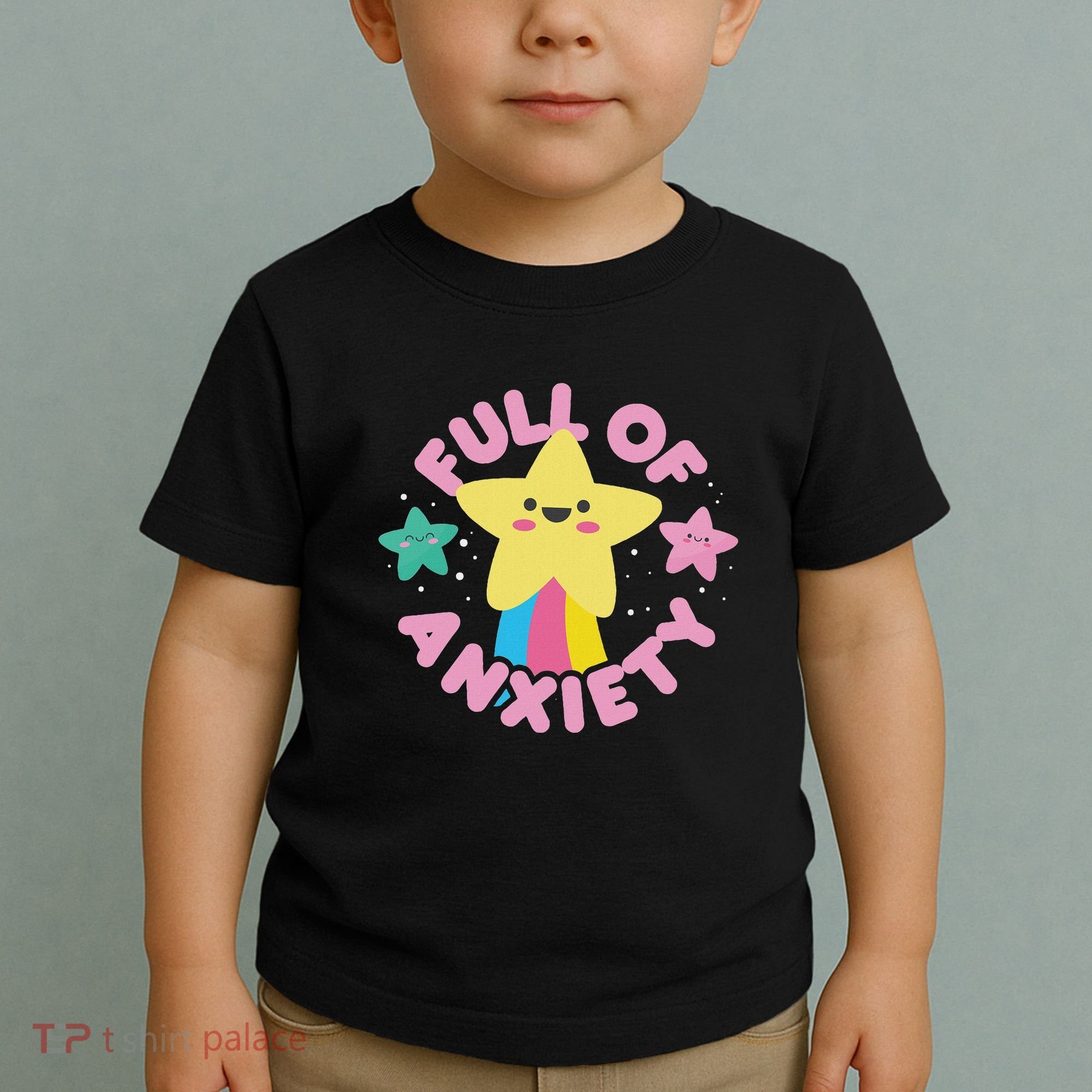 Full Of Anxiety Cute Kawaii Kawaii Goth Pastel Goth Toddler T-Shirt