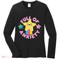 Full Of Anxiety Cute Kawaii Kawaii Goth Pastel Goth Women's Long Sleeve Shirt thumb 0