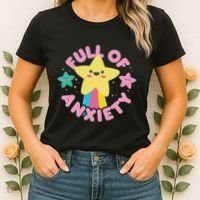 Full Of Anxiety Cute Kawaii Kawaii Goth Pastel Goth Women's T-Shirt thumb 2
