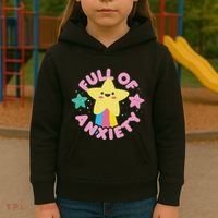 Full Of Anxiety Cute Kawaii Kawaii Goth Pastel Goth Kids Hoodie thumb 3