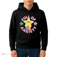 Full Of Anxiety Cute Kawaii Kawaii Goth Pastel Goth Kids Hoodie thumb 4