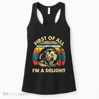 First Of All IM A Delight Sarcastic Angry Opossum Women's Tank Top thumb 0