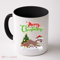 Funny Otter Animal Lover Xmas Lighting Otter Christmas Funny Gift Coffee Mug thumb 0