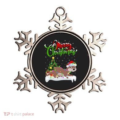 Funny Otter Animal Lover Xmas Lighting Otter Christmas Funny Gift Ornament