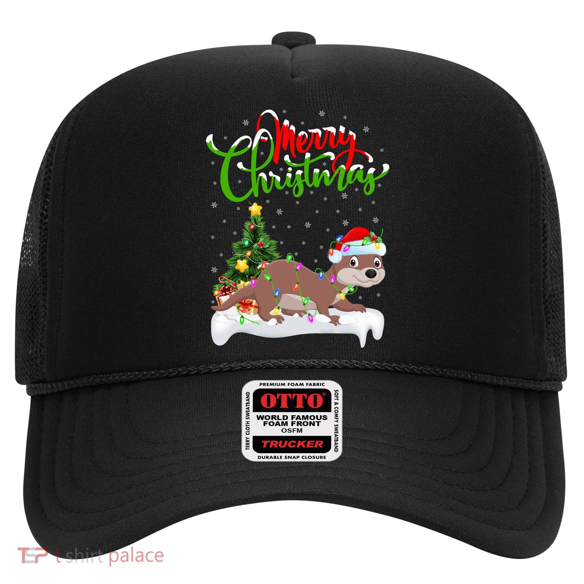 Funny Otter Animal Lover Xmas Lighting Otter Christmas Funny Gift Hat