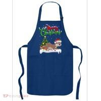Funny Otter Animal Lover Xmas Lighting Otter Christmas Funny Gift Apron thumb 0