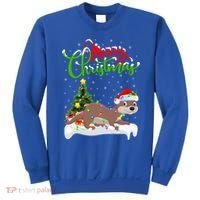Funny Otter Animal Lover Xmas Lighting Otter Christmas Funny Gift Sweatshirt thumb 0