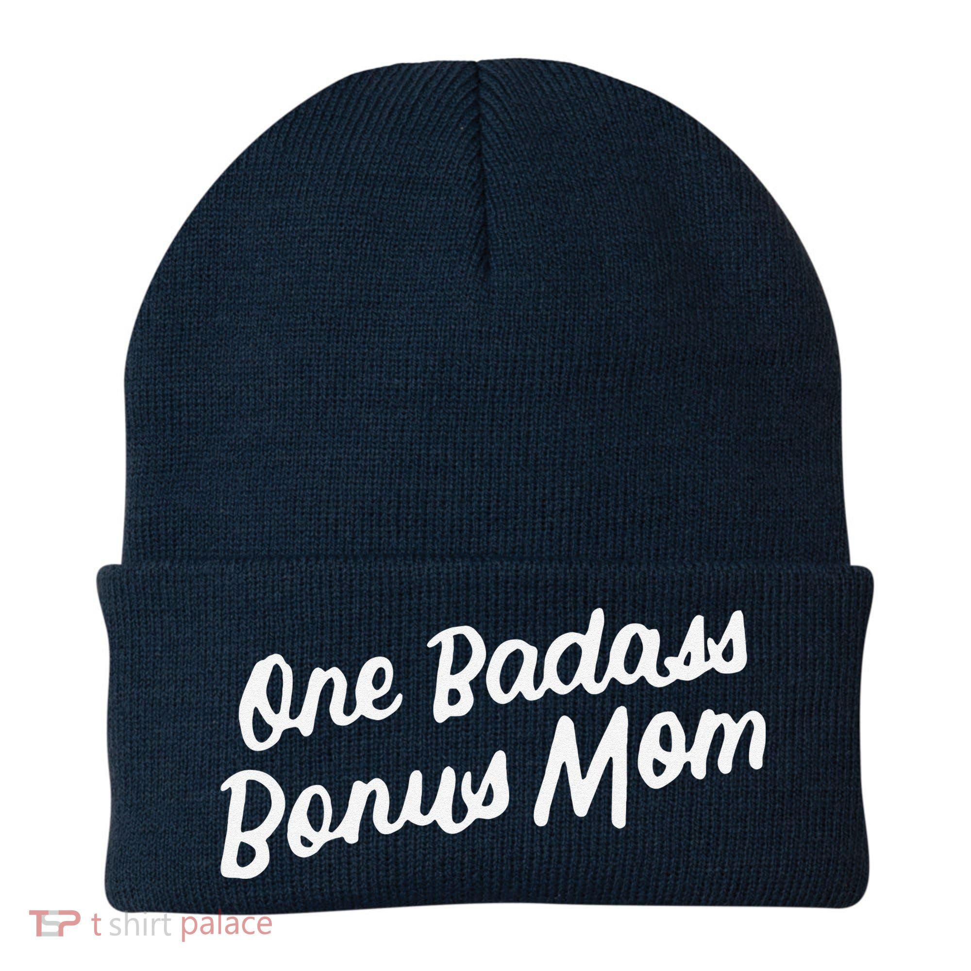 Funny One Badass Bonus Mom Gift For Stepmom MotherS Day Beanie