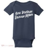 Funny One Badass Bonus Mom Gift For Stepmom MotherS Day Baby Bodysuit thumb 0