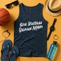Funny One Badass Bonus Mom Gift For Stepmom MotherS Day Tank Top thumb 4