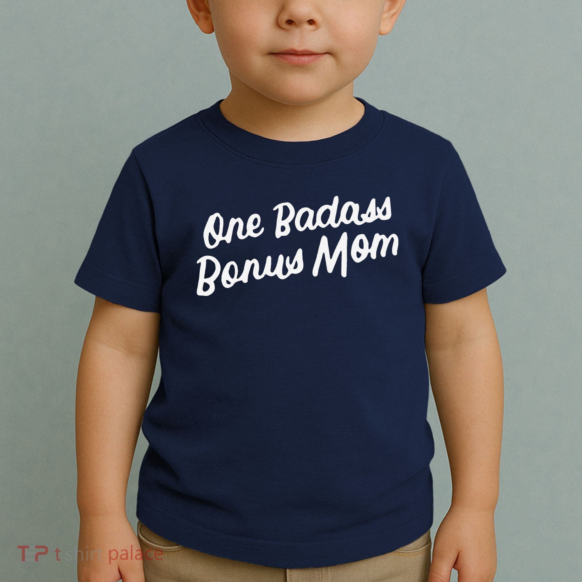 Funny One Badass Bonus Mom Gift For Stepmom MotherS Day Toddler T-Shirt