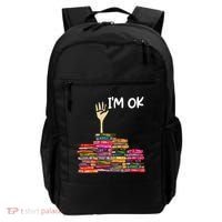 Full Of Books I'm Ok Gift Backpack thumb 0
