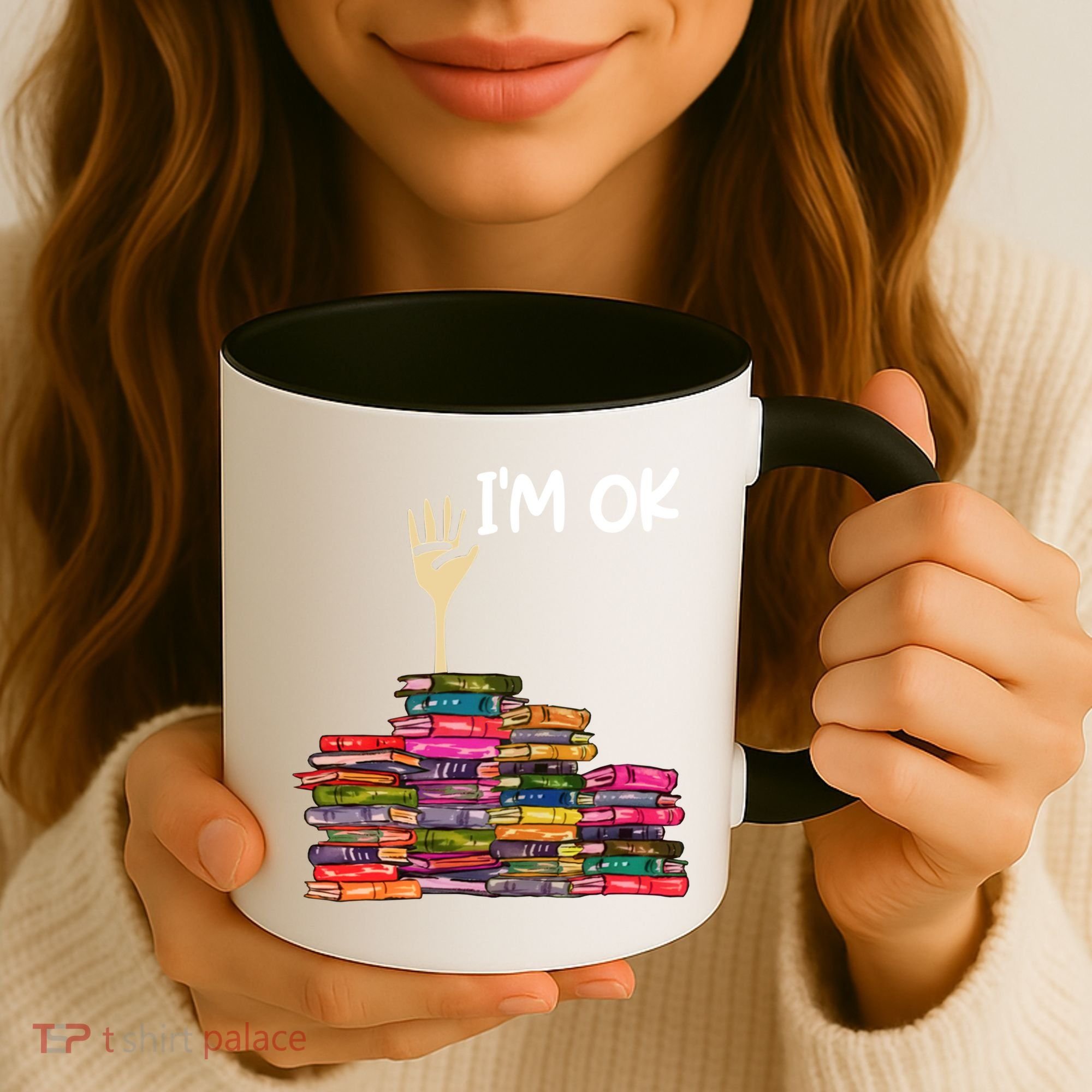 Full Of Books I'm Ok Gift Coffee Mug