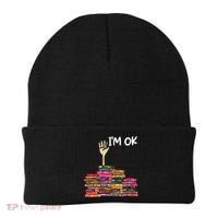 Full Of Books I'm Ok Gift Beanie thumb 0