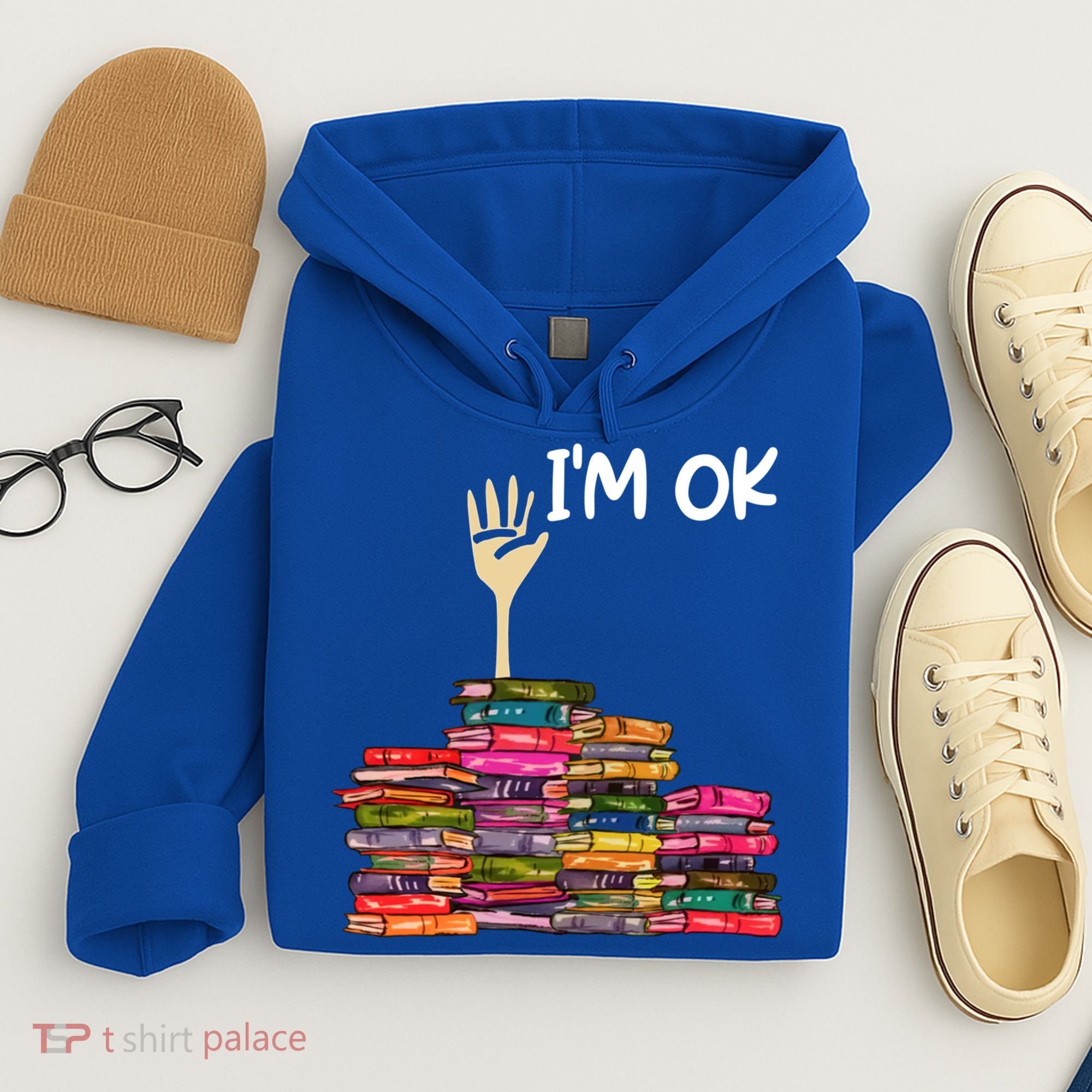 Full Of Books I'm Ok Gift Hoodie