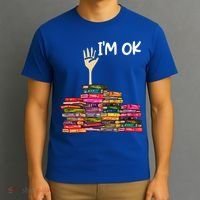 Full Of Books I'm Ok Gift T-Shirt thumb 3