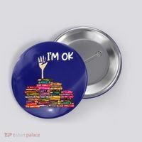 Full Of Books I'm Ok Gift Button thumb 0