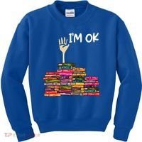Full Of Books I'm Ok Gift Kids Sweatshirt thumb 0