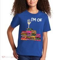 Full Of Books I'm Ok Gift Kids T-Shirt thumb 2