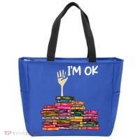 Full Of Books I'm Ok Gift Tote Bag thumb 0